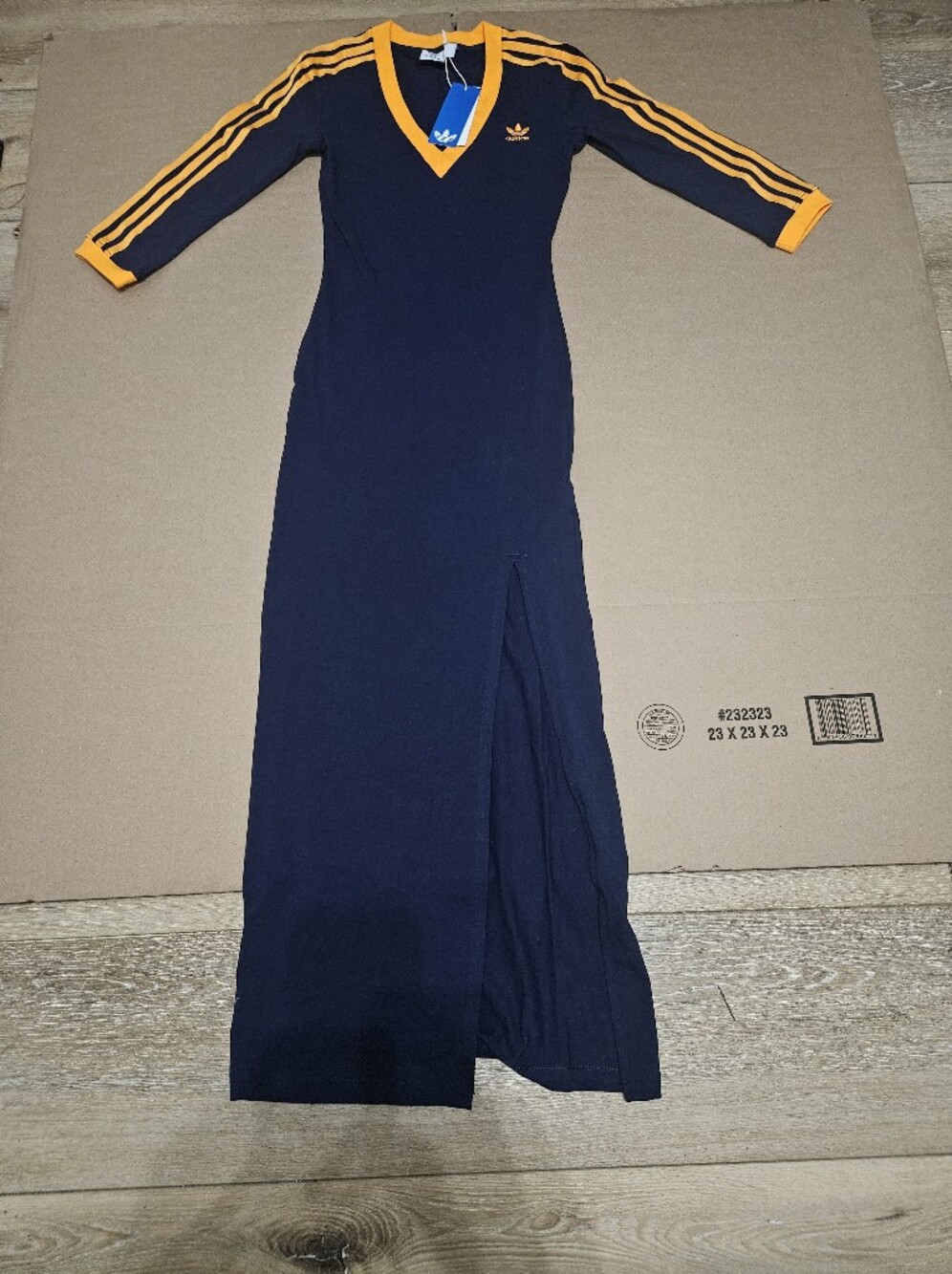 Adidas Adicolor Classic 3 Stripes Maxi Dress Blue Indigo